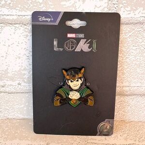 Marvel Loki Variant Kid Loki Enamel Lapel Collectible Pin NEW